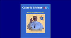 Desktop Screenshot of catholicshrines.net