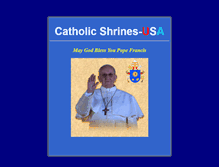 Tablet Screenshot of catholicshrines.net